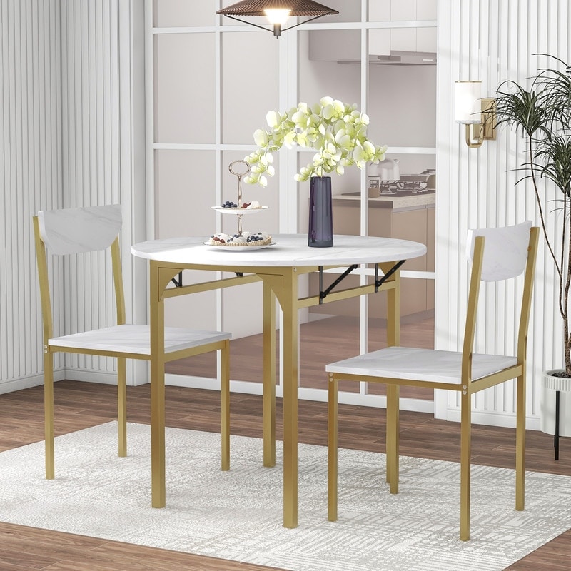 Small glass table sales and 2 chairs