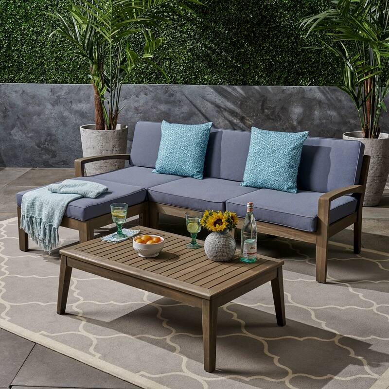 Modern Conversation Sets with Chaise Lounge and End Table