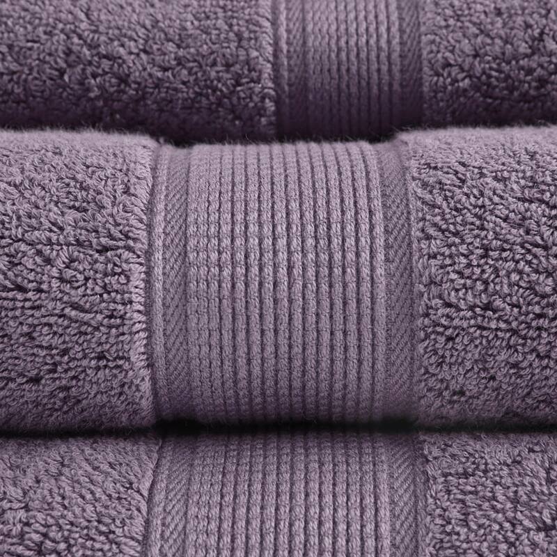 One hundred percent Cotton 8 Piece Antimicrobial Towel Set