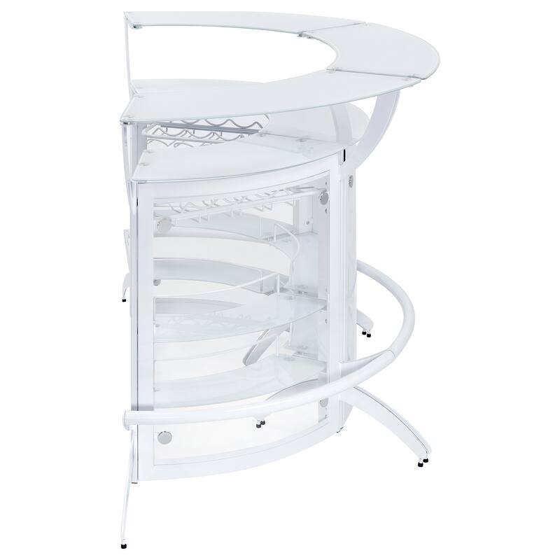 Dallas 3-piece Curved Freestanding Home Bar Cabinet