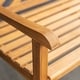 preview thumbnail 4 of 16, Cambridge Casual Isla 4-foot Teak Wood Outdoor Bench