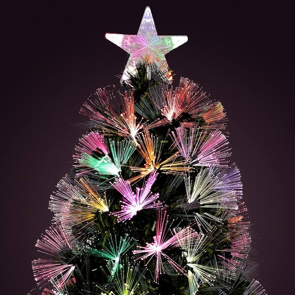 Shop Belleze 7ft Artificial Christmas Tree Color Light Snowflakes