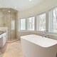 preview thumbnail 2 of 9, Mokleba 47"Full Immerse Freestanding Bathtub with Walk in Soaking Tub White