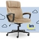 preview thumbnail 77 of 86, Serta Hannah Office Chair with Headrest Pillow, Adjustable Ergonomic Desk Chair with Lumbar Support Beige
