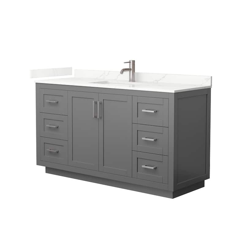 Wyndham Collection WCF292960S-QTZ-UNSMXX Miranda 60" Free Standing