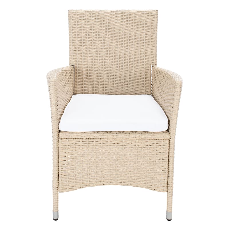SAFAVIEH Outdoor Lianna 9-Piece Wicker Dining Set - 75Wx35Dx29H