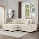 118.4"W Plush Modular Sectional Sofa with Pillows