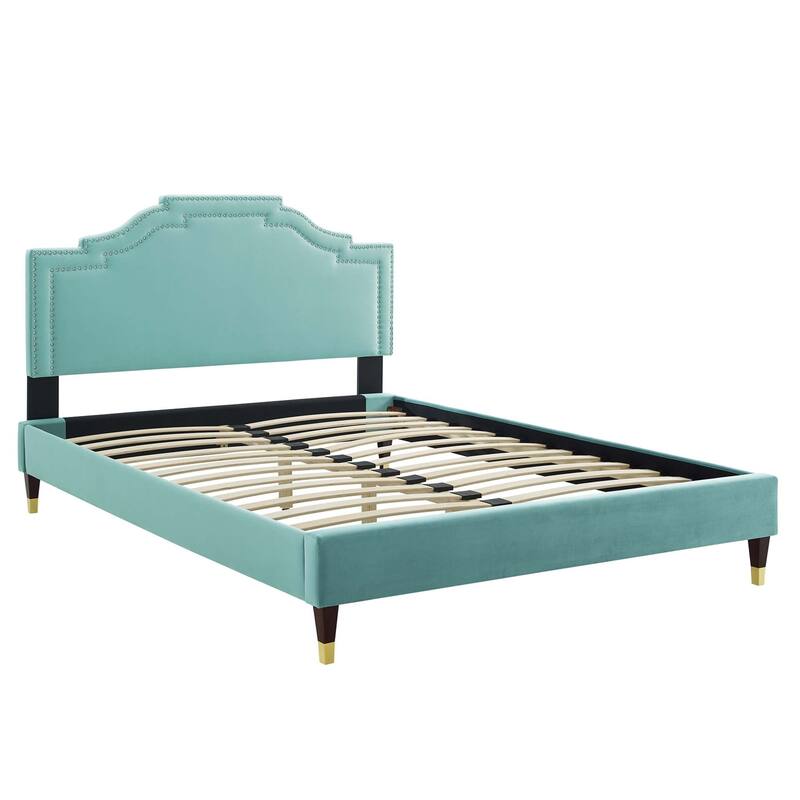 Adelaide Performance Velvet King Platform Bed