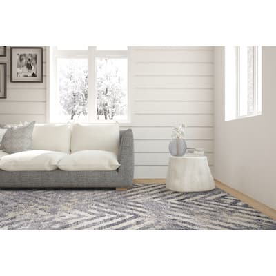 Kas Rugs Madison Modern Abstract Microfiber Shag Area Rug