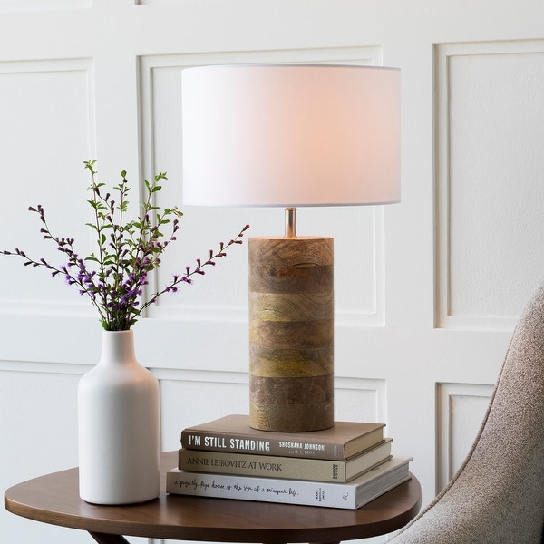 Livabliss Rustic Neil Table Lamp with Natural Finish Wood Metal Base Bed Bath Beyond 12383664