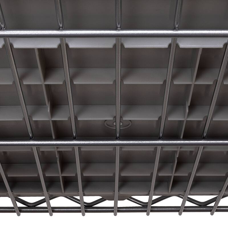 Seville Classics Commercial 7-Tier NSF 12 Bin Steel Rack Shelving Storage System, 24" W x 14.25" D x 56" H