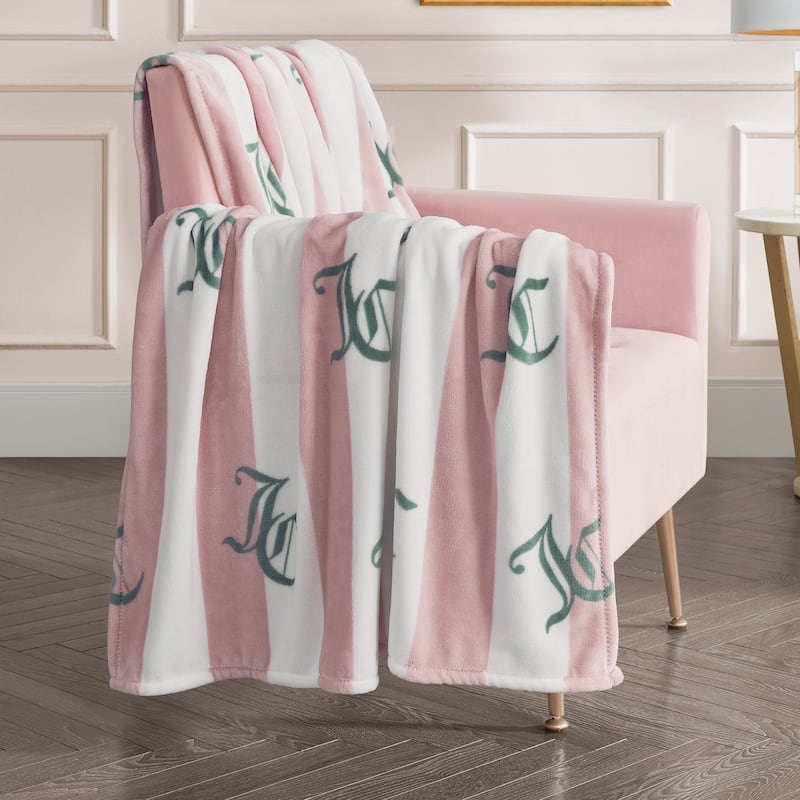 Juicy Couture Cabana 50" x 70" Plush Throws