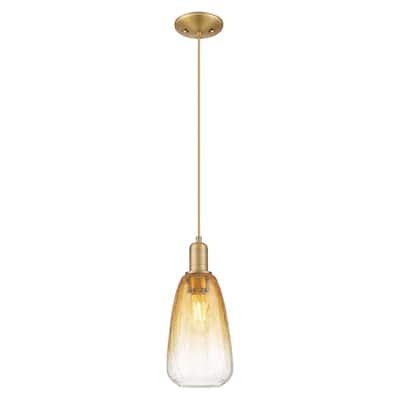 Innovations Lighting Downtown Urban - Brookhaven Almond - 1 Light 6" Cord Hung Mini Pendant