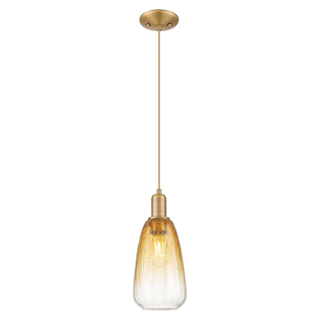 Innovations Lighting Downtown Urban - Brookhaven Almond - 1 Light 6" Cord Hung Mini Pendant