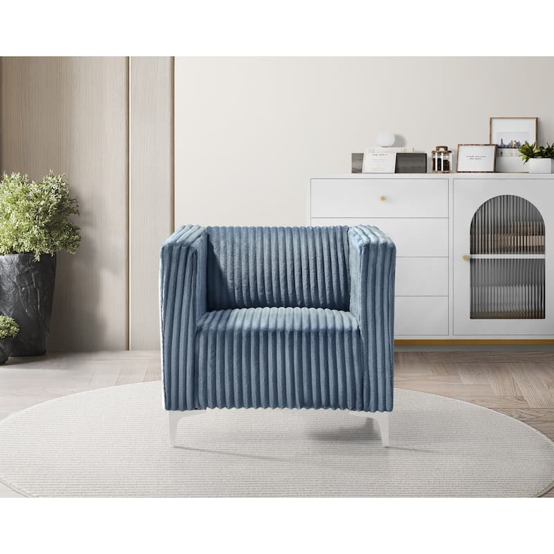 Clayfell Gavin Velvet Square Arm Living Room Set