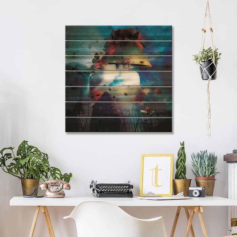 Interlude Print On Wood by Mario Sanchez Nevado - Multi-Color
