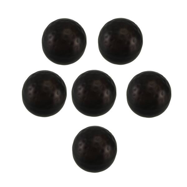 Shop 6 Piece Polished Antique Copper Finish Dimpled Metal Decor