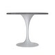 preview thumbnail 11 of 25, Verve Dining Table with a 36" Round Tabletop in White Steel Pedestal