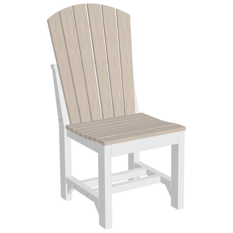Set of 4 Poly Lumber Adirondack Dining Chairs