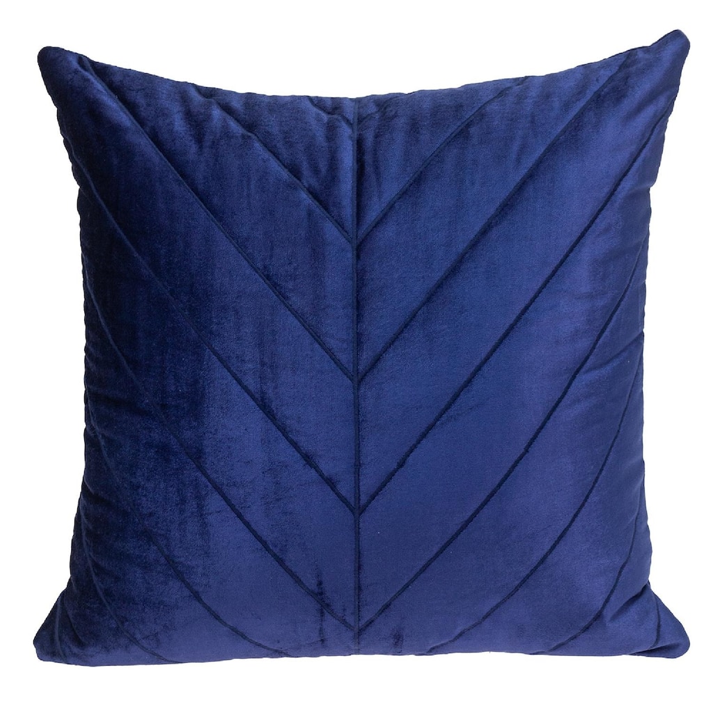 20" Blue Symmetry Stitch Pattern Throw Pillow