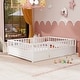 preview thumbnail 2 of 14, Full size Floor bed, integral construction with super high security barrier, door, children's floor bed frame, Montessori