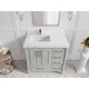 preview thumbnail 21 of 128, Willow Collections 36 in x 22 Aberdeen Freestanding Left Offset Sink Bathroom Vanity with Quartz or Marble Countertop