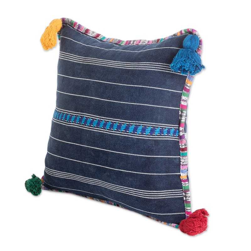 Novica Handmade Land Of Traditions Cotton Cushion Cover