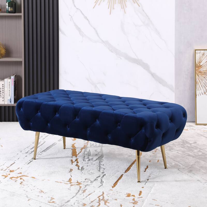 Window Bench Footrest Padded Seat Luxury End of Bed Bench