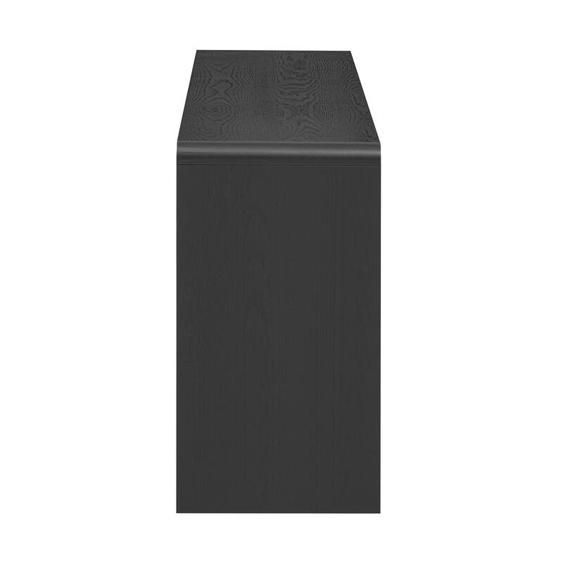 Rustic Console Table with 3 Fluted Drawers