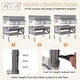 preview thumbnail 7 of 16, Costway Portable Baby Changing Table with Wheels Adjustable Height - See Details