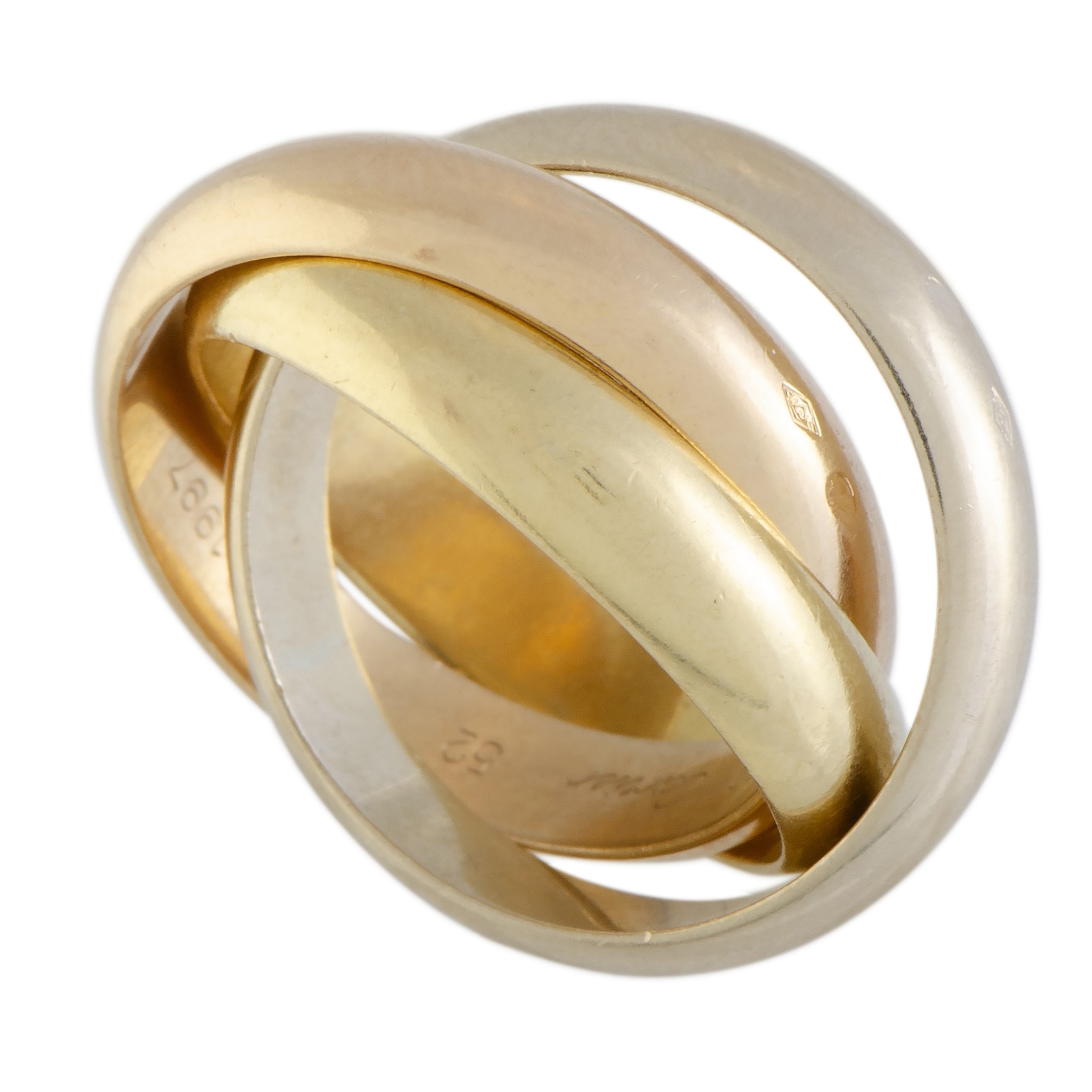 cartier 5 band rolling ring