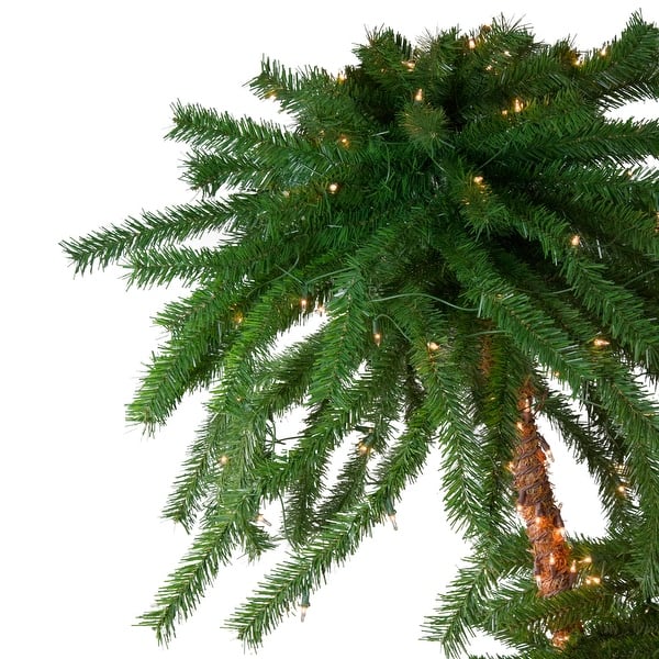 Shop 6 Pre Lit Dual Artificial Tropical Outdoor Patio Palm Trees