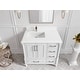 preview thumbnail 117 of 128, Willow Collections 36 in x 22 Aberdeen Freestanding Left Offset Sink Bathroom Vanity with Quartz or Marble Countertop