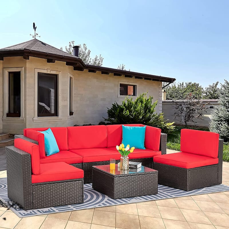 Futzca 6 Piece Small Patio Furniture Sets