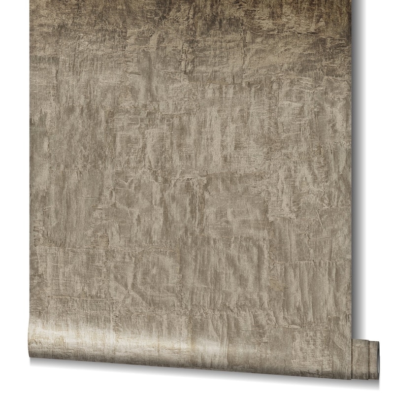 Galerie Wallcoverings Earth Collection Textured Bark Sheen Wallpaper Roll