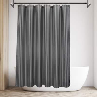 Damask Stripe Shower Curtain Water Repellent