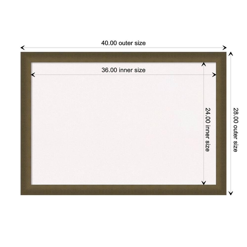 Blaine Narrow Framed White Corkboard Bulletin Board