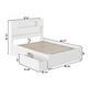 preview thumbnail 7 of 6, AFI Newport Full Size Platform Bed with Footboard & Storage Drawers in White