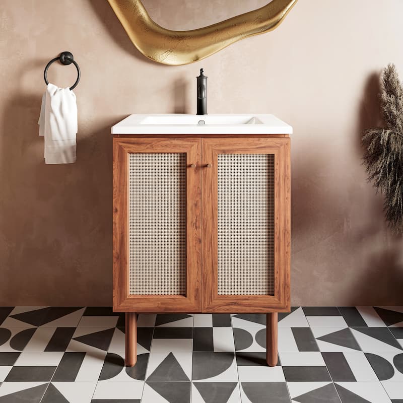Classe Bathroom Vanity in Oak - 24" - Oak