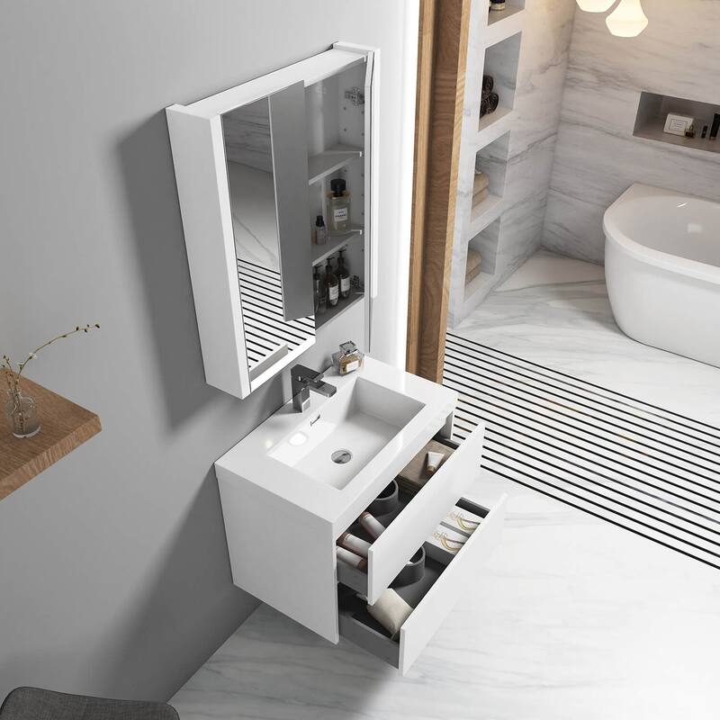 Blossom Valencia Floating Bathroom Vanity with Ceramic Sink