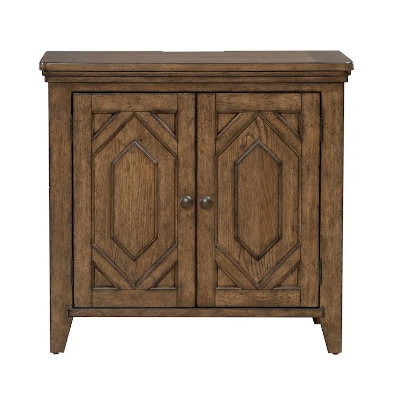 Liberty Furniture Carolina Park 2 Door Bedside Chest with Charging Station
