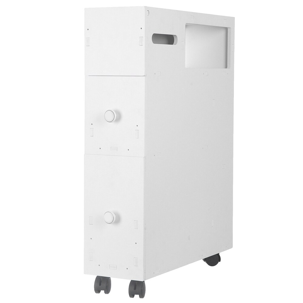 Shop 3 Tier Movable Bathroom Toilet Storage Cabinets Drawers Organizer Overstock 32027872