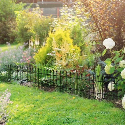 Metal Decorative Garden Fence Steel Fence Panels for Landscape, Flower Bed, Yard Decor