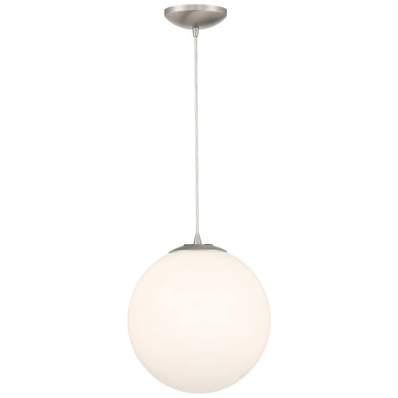 Access Lighting Pearl Large Pendant - Opal Glass Diffuser - Black Cord