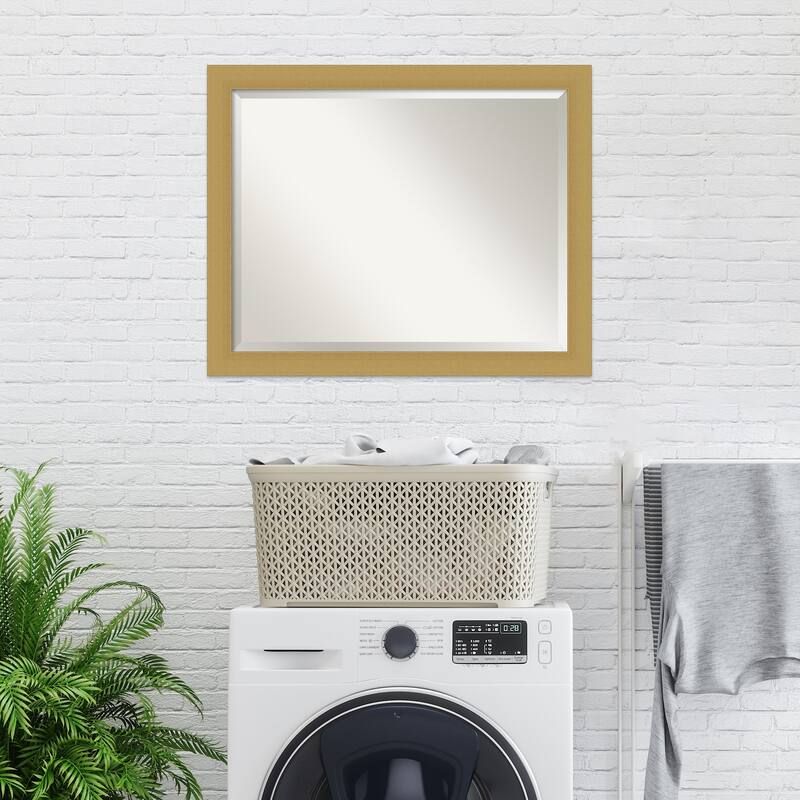 Beveled Wall Mirror - Grace Brushed Gold Frame - Grace Brushed Gold