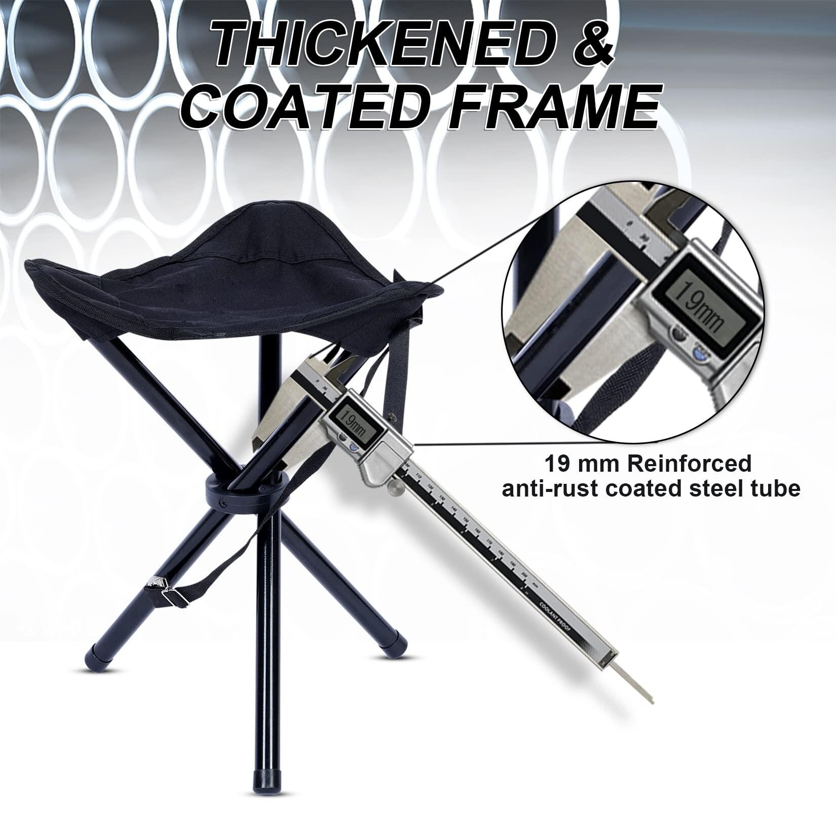 Folding Tripod Camping Stool︱Tri-Leg Slacker Chair Super Compact for  Outdoor Backpacking Fishing Picnic Travel Beach BBQ - On Sale - Bed Bath &  Beyond - 37853539