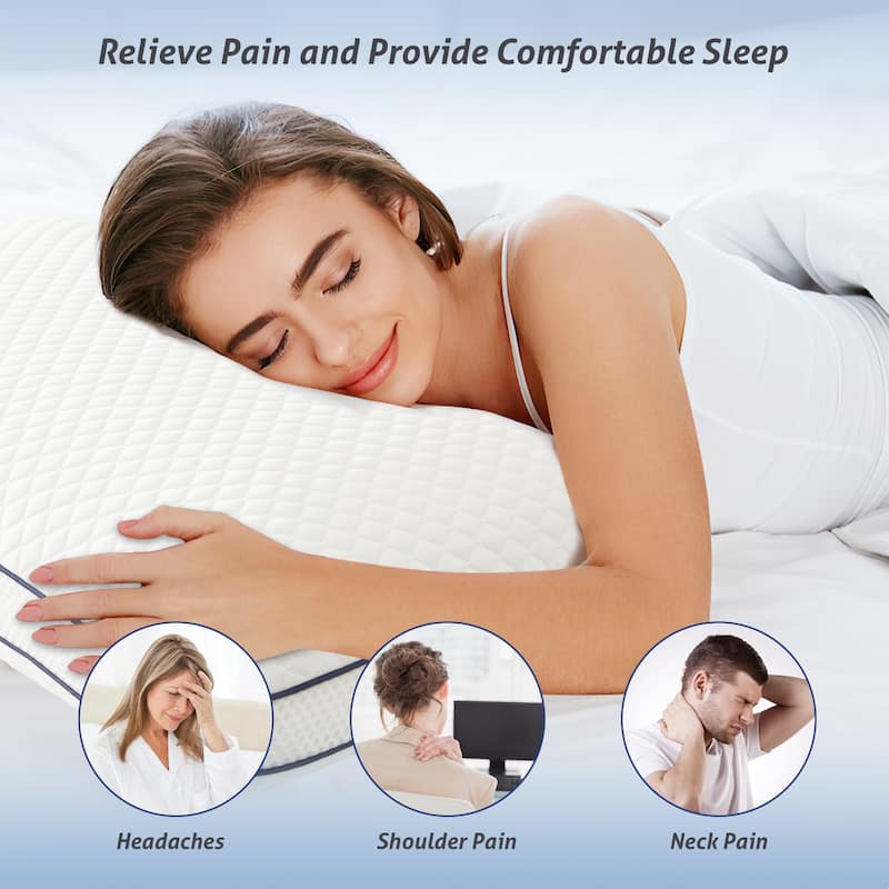 2-Pack Memory Foam Pillow, Cooling & Soft