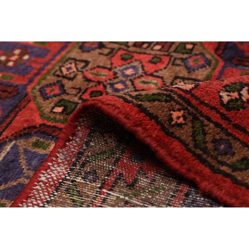 ECARPETGALLERY Hand-knotted Andelz Red Wool Rug - 4'3 x 6'7