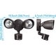 preview thumbnail 9 of 21, Dual-Head Integrated LED Wall Mount Flood Light with Motion Sensor, Outdoor Security Light, Waterproof