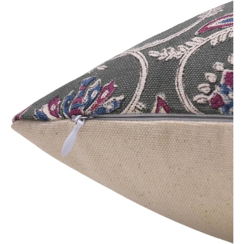 Fabdivine Cotton Boho Block print pillow Cover